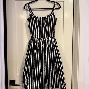 Pinup Couture Black and White Striped Dress